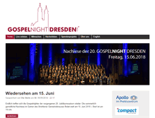 Tablet Screenshot of gospelnightdresden.com